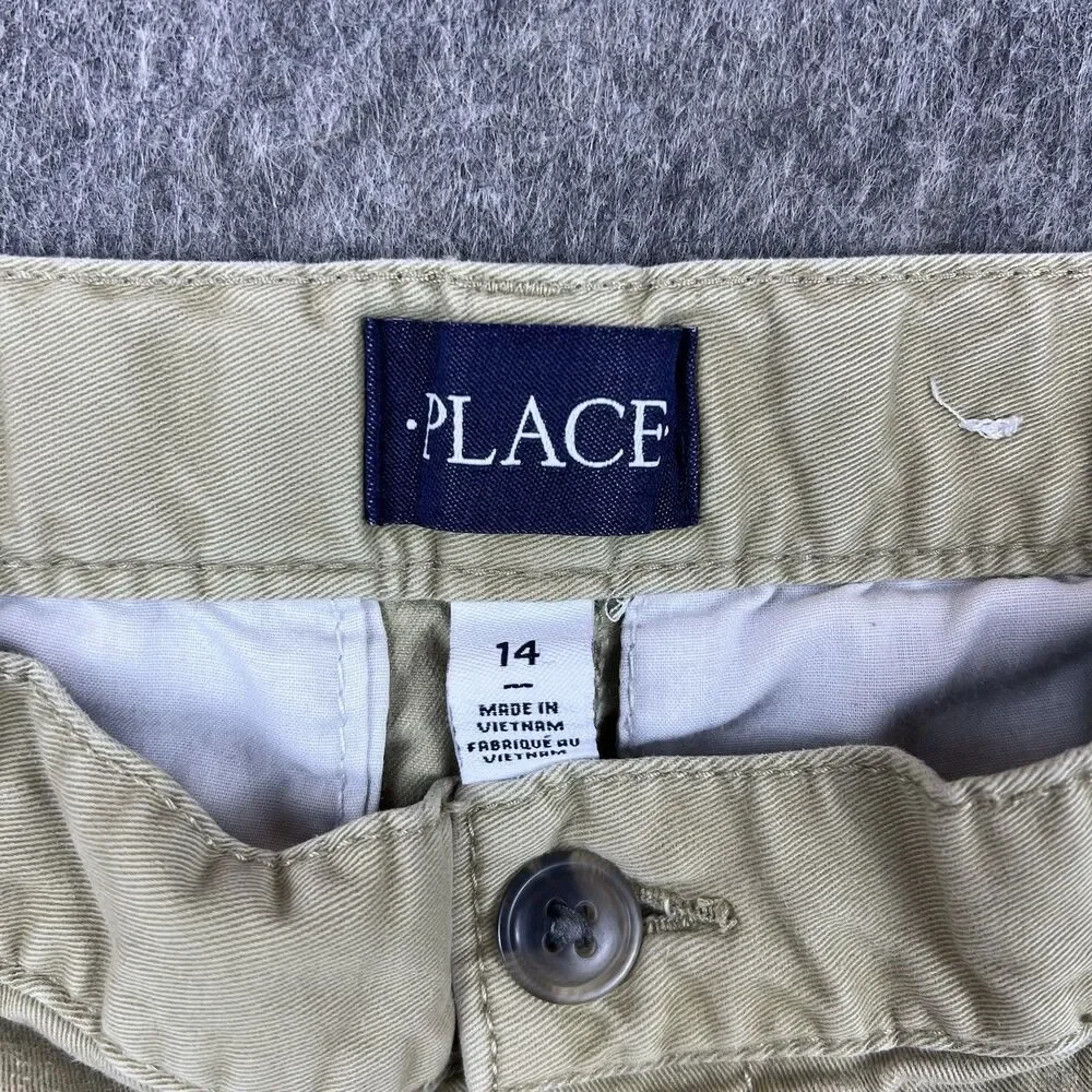 Lot Of 3 Childrens Place Boys Uniform Pants Chino Khaki Black 9